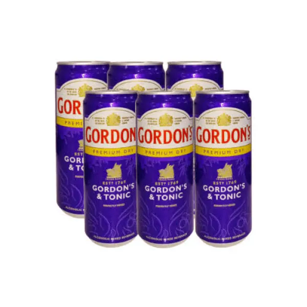 Gordons & Tonic Can 330ml (6pack)